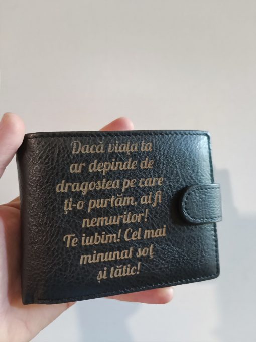 004yk portofel personalizat din piele naturala culoare negru daca viata