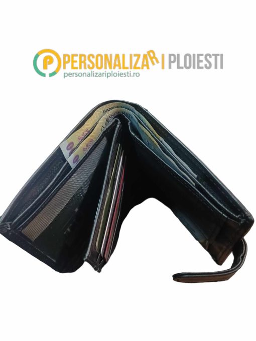 Portofel personalizat din piele naturala, personalizat cu text. Portofel piele naturala.