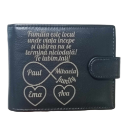 portofel personalizat familia