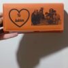 portofel personalizat culoare orange